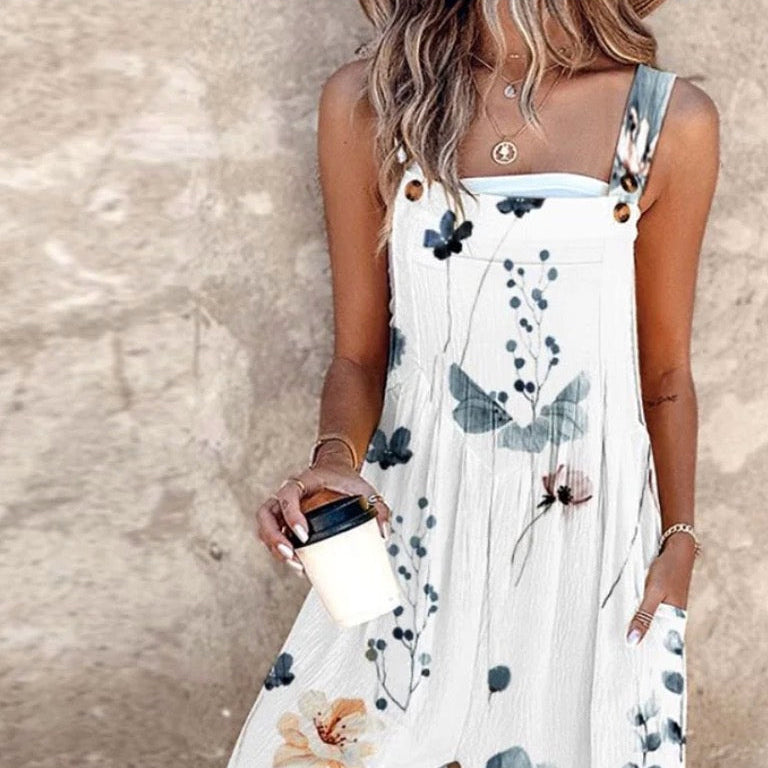 Fiona Floral Dungarees