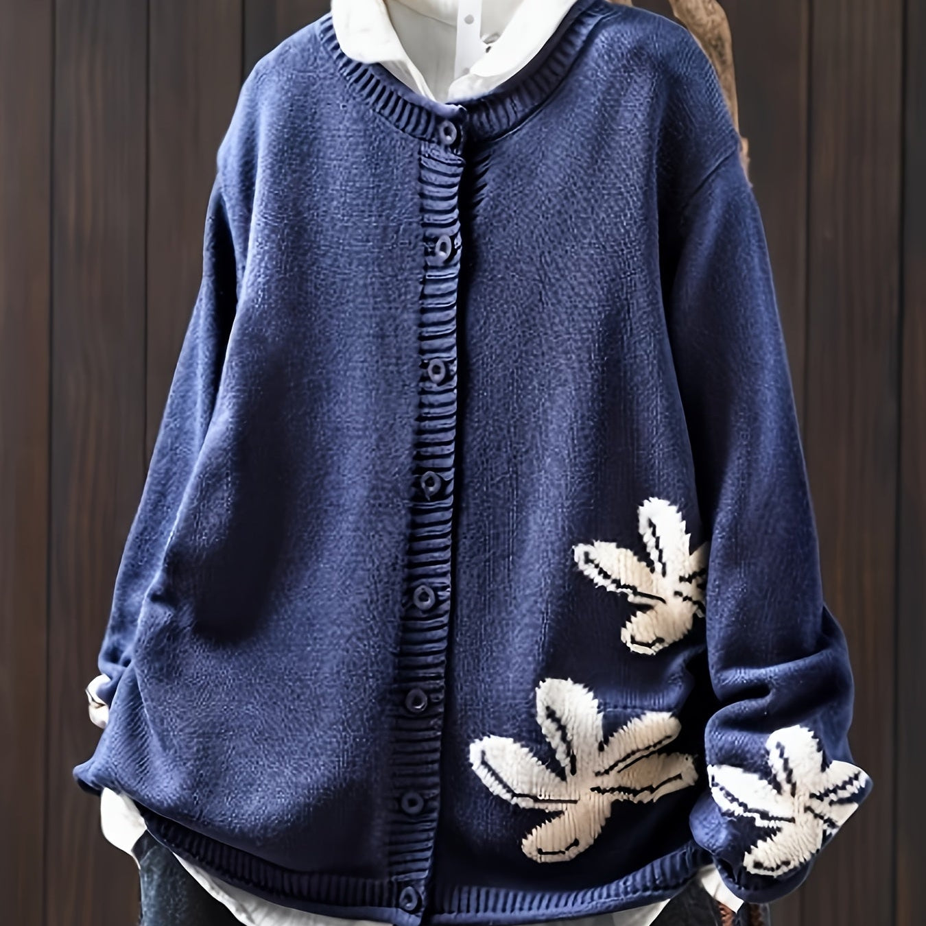 Nova - Floral Pattern Cardigan