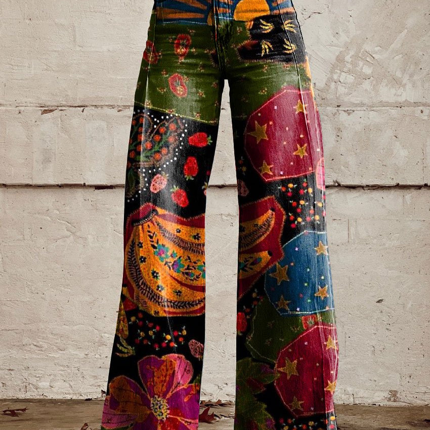 Amelia | Authentic Print Pants