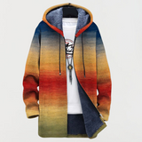 Coat with Sunset Gradient Pattern