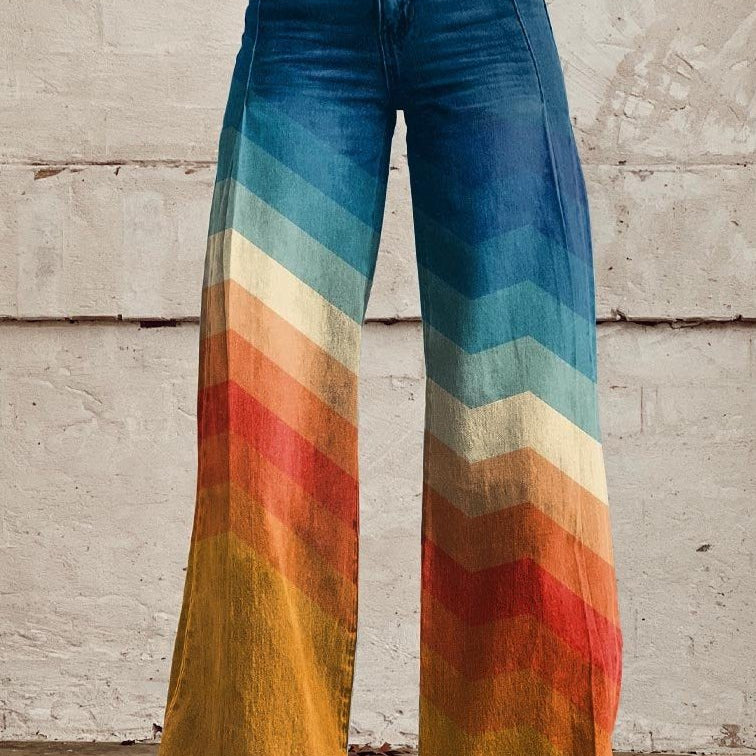 Ella | Natural Print Pants